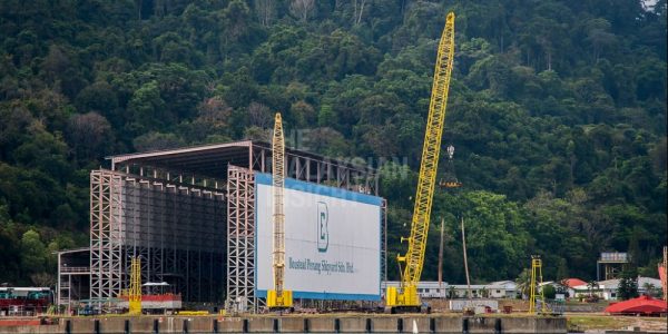 A view of the Boustead Penang Shipyard hanger at Pulau Jerejak in Penang. Analysts say more investment in producing skilled industrial workers is required. – The Malaysian Insight file pic, August 6, 2020.